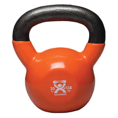 Kettlebell Vinyl Coated Weight Gold 30lb 11 Diameter