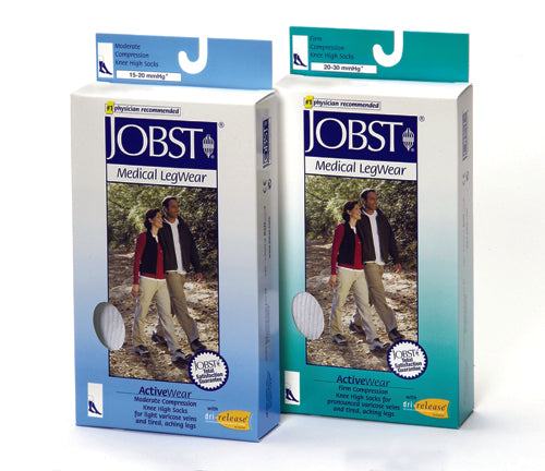 Jobst ActiveWear 20-30 Knee-Hi Socks White X-Large