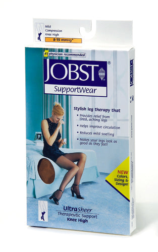 Jobst Ultrasheer 8-15 Knee-Hi Silky Beige 9Ø - 11 Shoe size