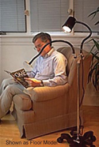 Magnifier/Lamp With Stay-Cool Lamphead Desk Model-Black