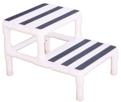 Step Stool MRI Two Steps PVC 16 W x 25 D x 16 H