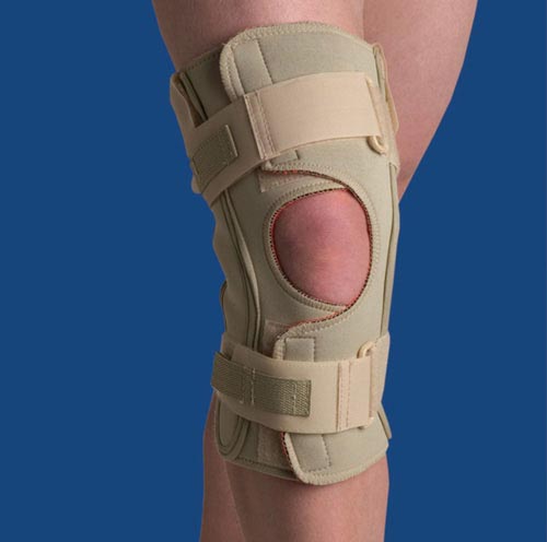 Hinged Knee Wrap Dual Pivot Beige XXXLarge 48 3/4 - 53