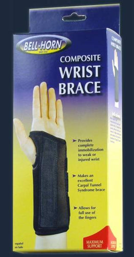 Composite Wrist Brace Left Medium Wrist Circum: 6¤ -7¤