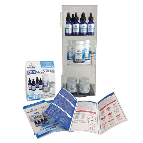 CBD Intro Display Acrylic Showcase w/13 Pcs CBD