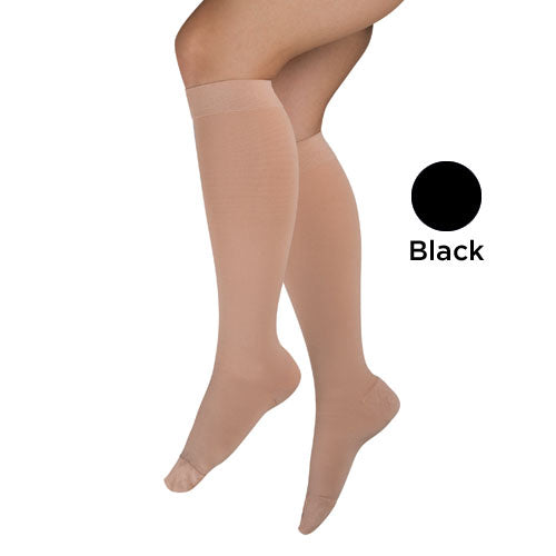 Firm Surg Wgt Stkngs 3X Black 20-30mmHg Below Knee Clsd Toe