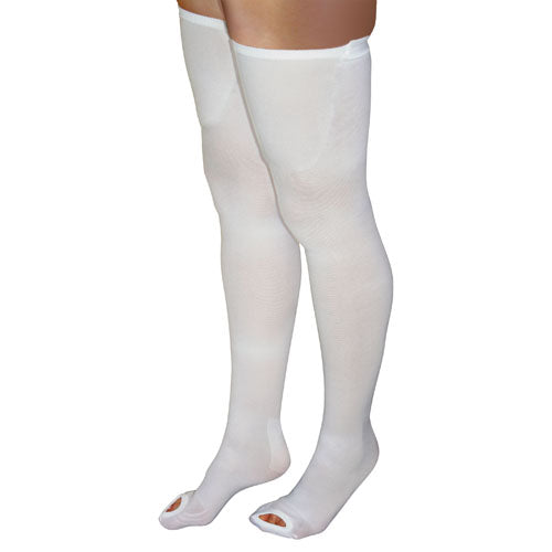 Insp. Toe Anti-Embolism Stockings Lg/Lng 15-20mmHg Thigh Hi