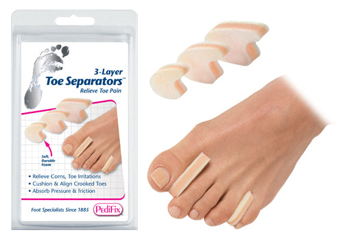 Pk/6 3-Layer Toe Separators Small