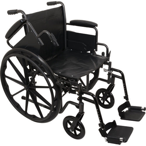 K2 Wheelchair 18 x16 Removbl Desk Arms Swing Away Footrests