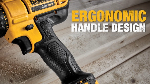 DEWALT 20V Max Cordless Drill/Driver Kit, Compact, 1/2-Inch (DCD771C2), Yellow